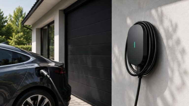 Wallbox mit Elektroauto
